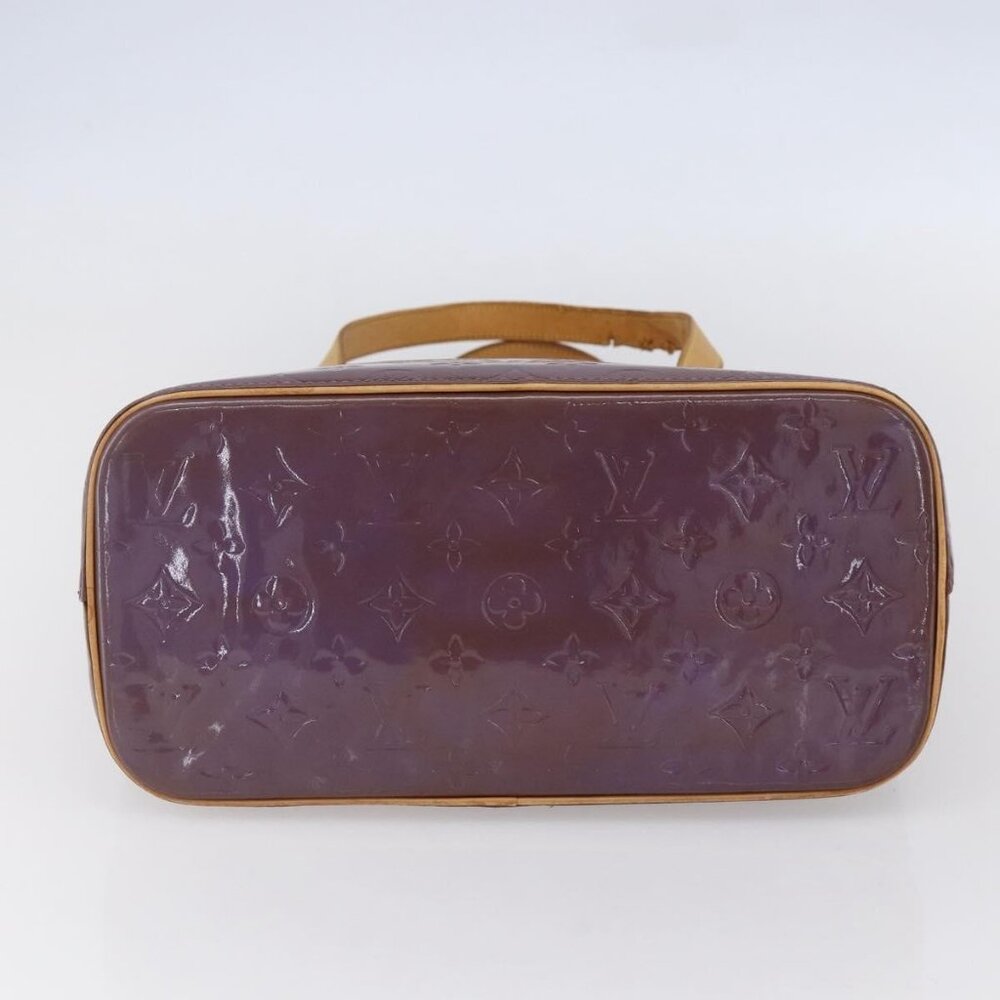 LOUIS VUITTON Monogram Vernis Houston Hand Bag Purple Viole M91093 Auth 152339 - Picture 6 of 16